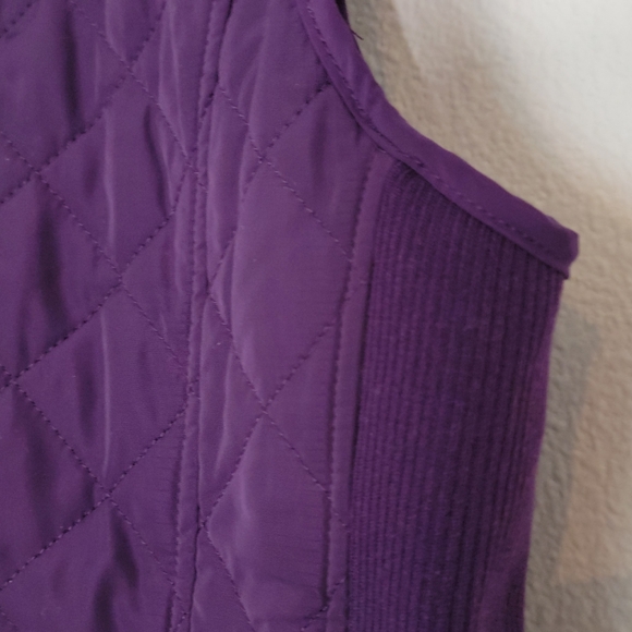 Purple Quilted Vest - Picture 9 of 9